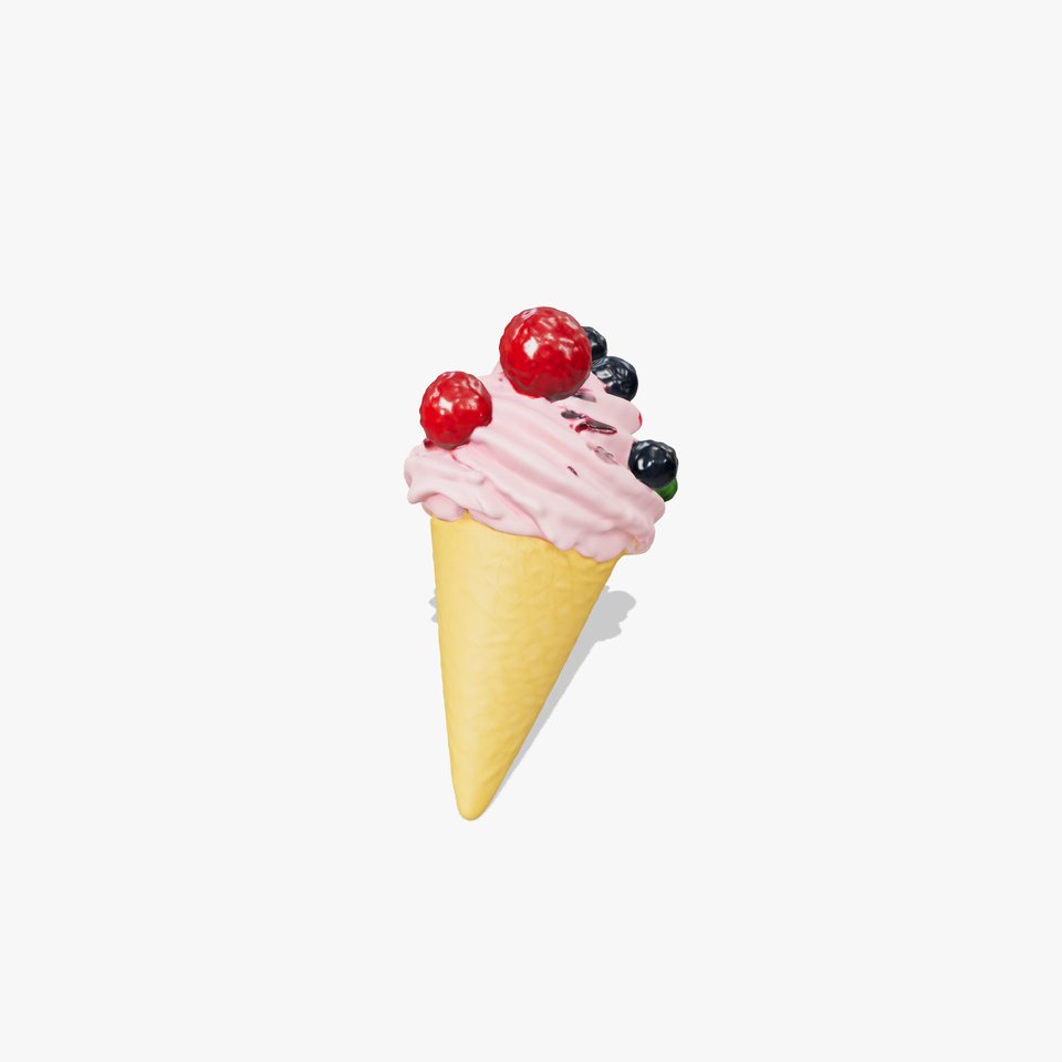 Berry Swirl Ice Cream model pack